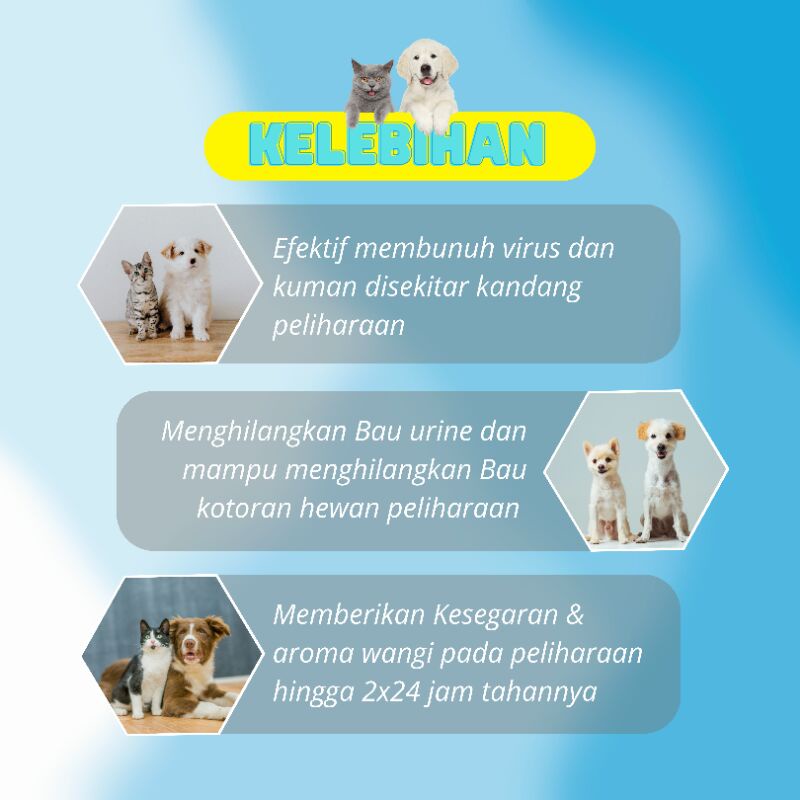 (HARING CLEAN) spray penghilang bau pesing kotoran hewan kucing anjing kelinci antibakteri penghilang bau pesing urin penghilang bau kotorsn hewan