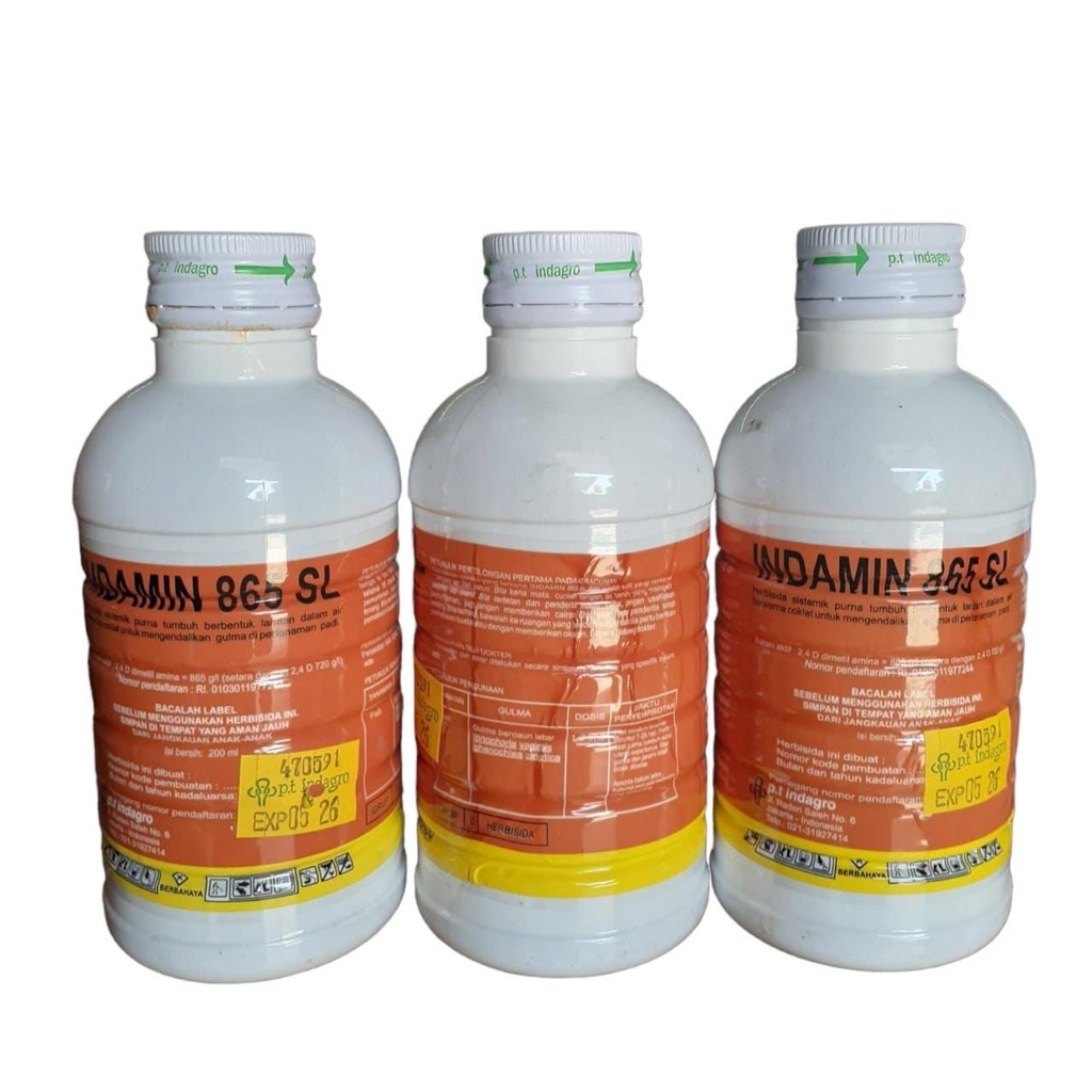 Herbisida Indamin 865SL 200ml Lindomin Starmin Bahan aktif : 2,4 D dimetol amin