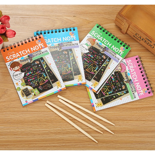 

Scratch note book - scratch card - buku corat coret