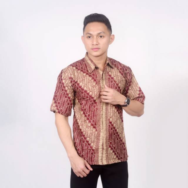 Kemeja batik NEW Seno merah