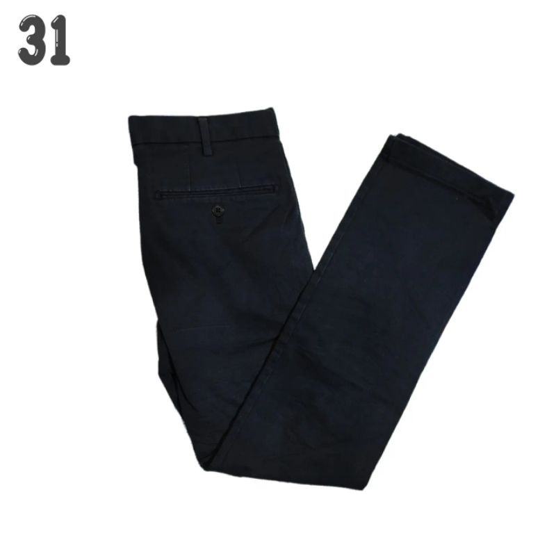 Celana Panjang Uniqlo Chino Slim Second Original ( Navy )