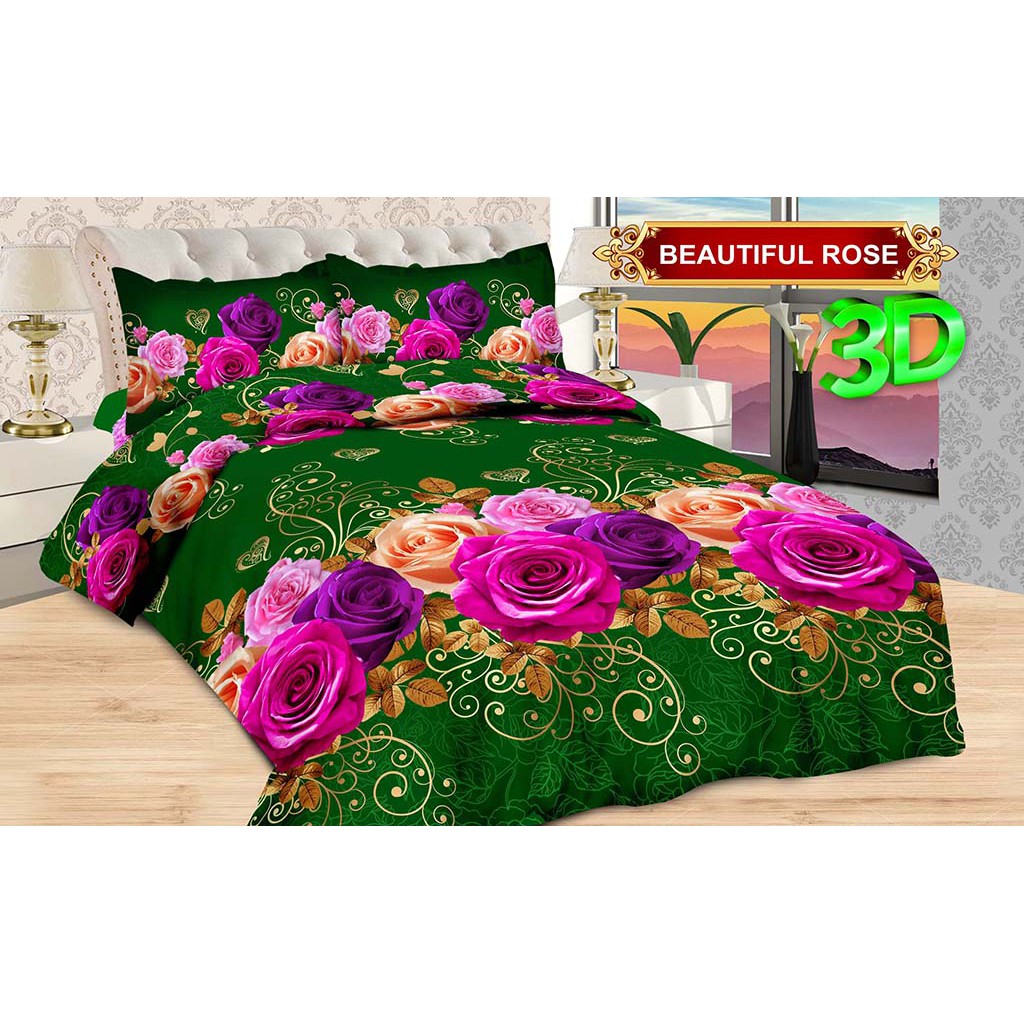 Sprei bonita disperse 3D 180/160/120X200 lembut halus dan anti luntur