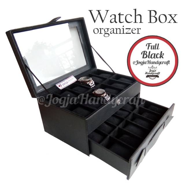 PROMO - KOTAK JAM TANGAN ISI 24 ALL COLOR / TEMPAT JAM / WATCH BOX