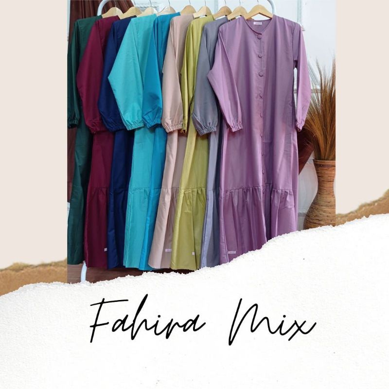 Gamis Toyobo Ori Murah Premium Cantik Susun / Rempel Fahira Series Jumbo