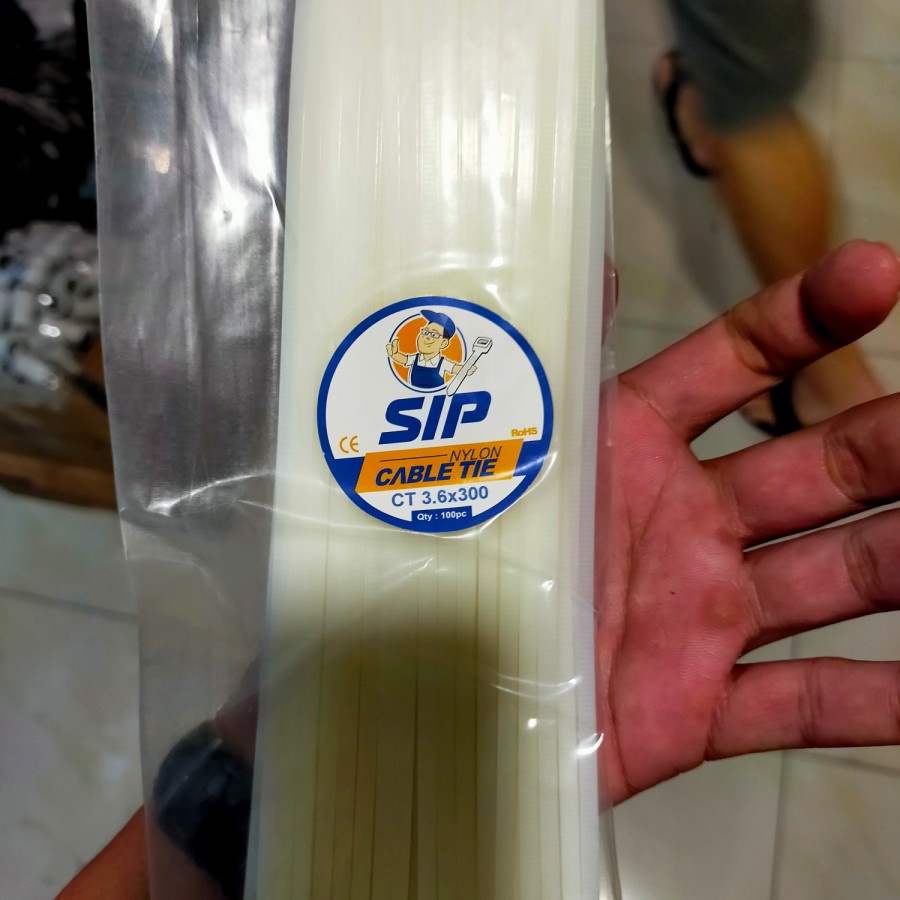 kabel ties 30 cm putih