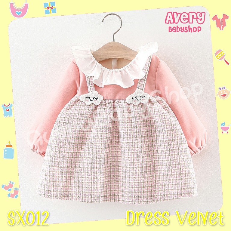  BAJU  BAYI  PEREMPUAN DRESS ANAK  CEWEK KOREA  IMPORT SX012 