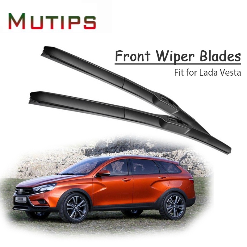 1 Set Karet Wiper Kaca Depan Mobil Untuk Lada Vesta 2018 2017 2016 2015