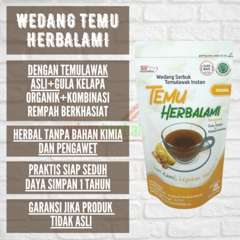 

Bubuk Minuman Rasa Temulawak Instan TEMU HERBALAMI