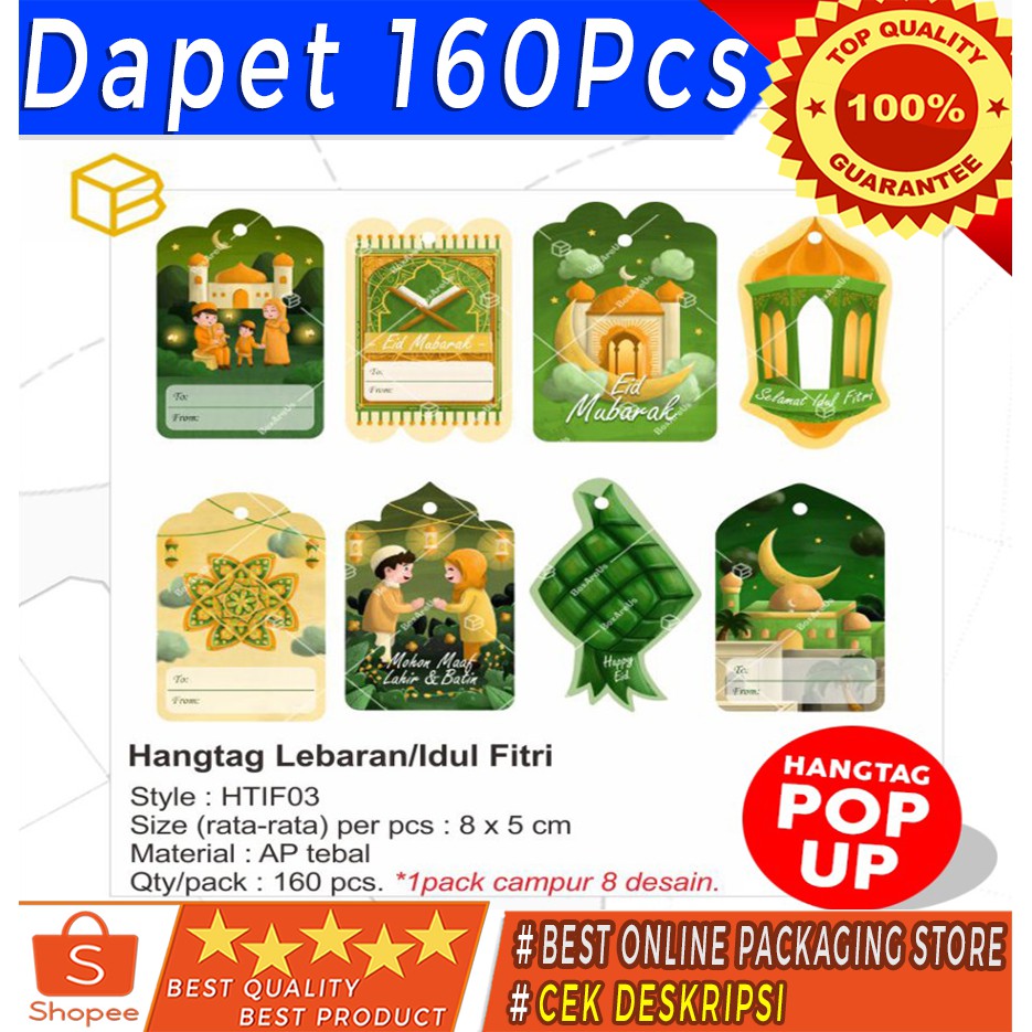 

Hangtag Lebaran Hang Tag Idul Fitri Label Kartu Ucapan Box | HTIF