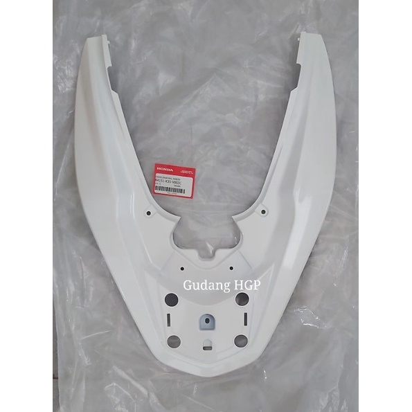 Cover Grab Rail Pearl White, Cover Behel Jok New PCX 150 CBU 84151-K35-V00ZC Ori Honda Genuine Parts