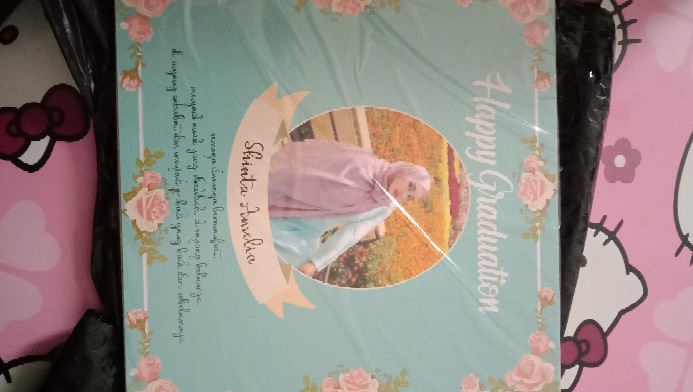 [diskon]custom Kado Hadiah Wisuda Graduation Ulangtahun Pernikahan Foto Murah Unik Wall Decor Ultah