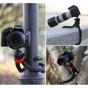 Mini Tripod Flexible Octopus GorillaPod / Multifungsi Monopod Mini Foldable Folding Tripod Stand / Stan Kamera Monopod sekaliguas Tripod Kamera Mirrorless Bagus Minimalis Original Kuat / Monopod HP Kamera Mirrorless Handphone Smartphone Tripod Serbaguna