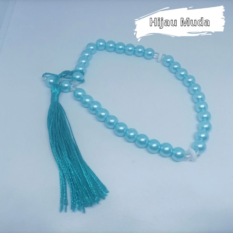 Tasbih Sintetis Mutiara 33 Beragam Warna