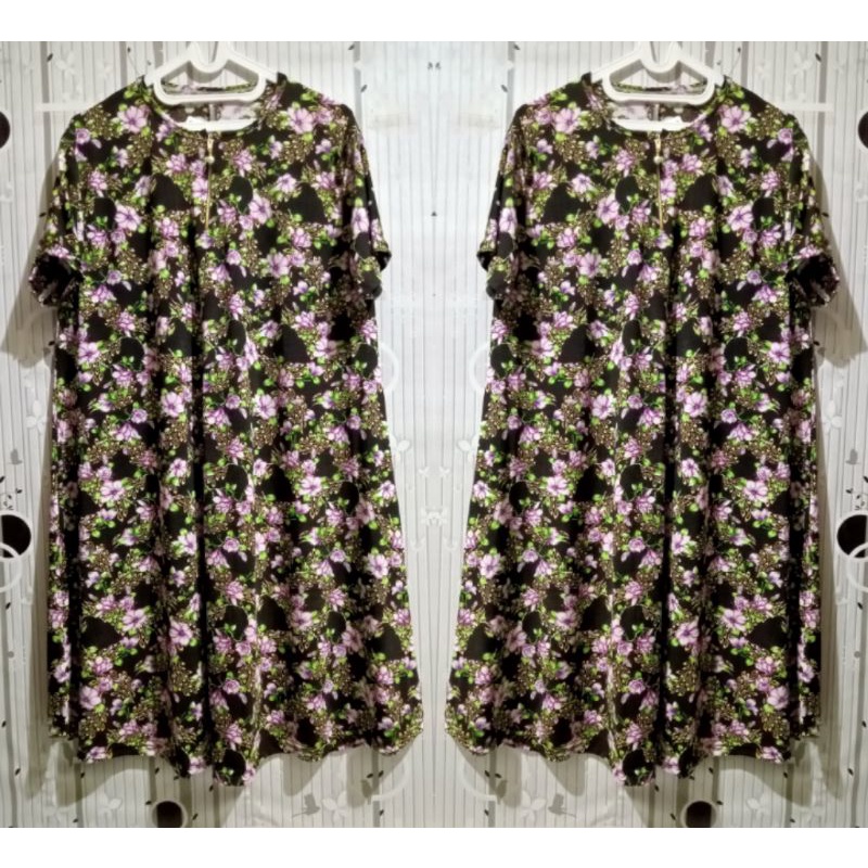 DASTER LILI JERSEY SUPERJUMBO BUSUI VIRAL/DRESS TERUSAN HAMIL LD 120 MELAR SAMPAI 160