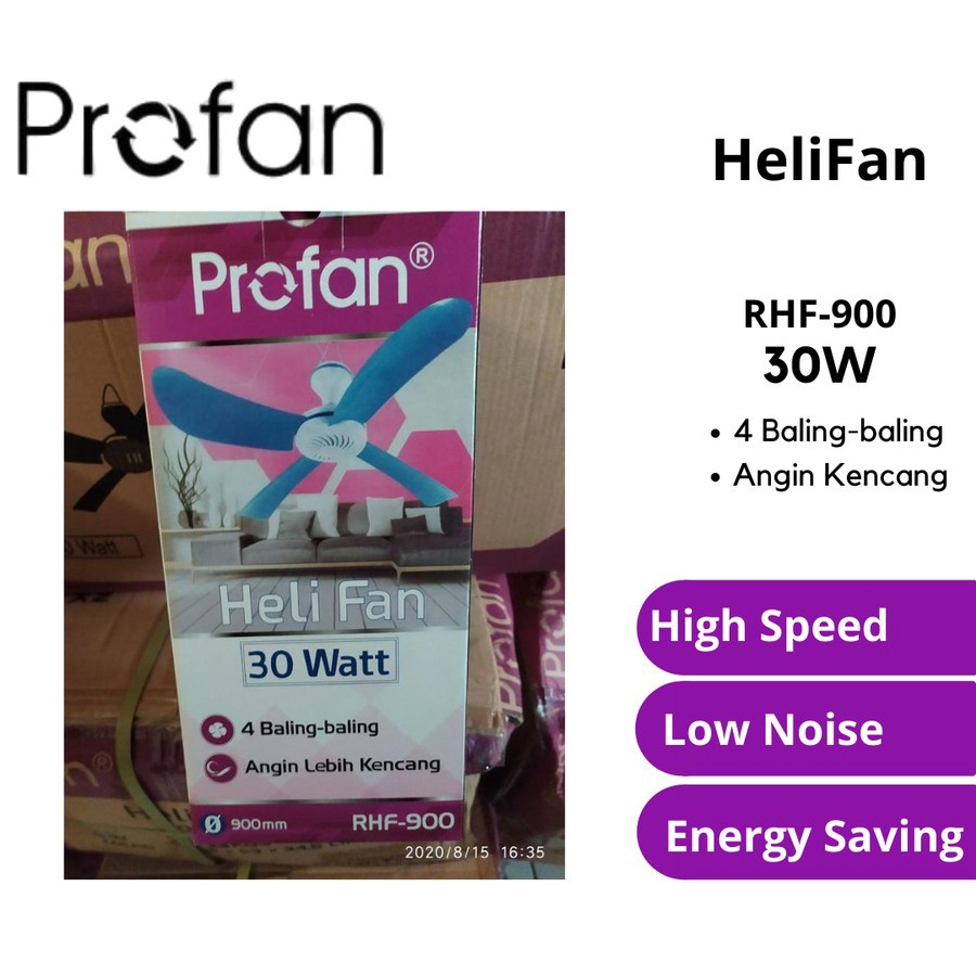 Kipas Angin Gantung Profan Helifan 30w RHF 900 Heli Fan Grosir