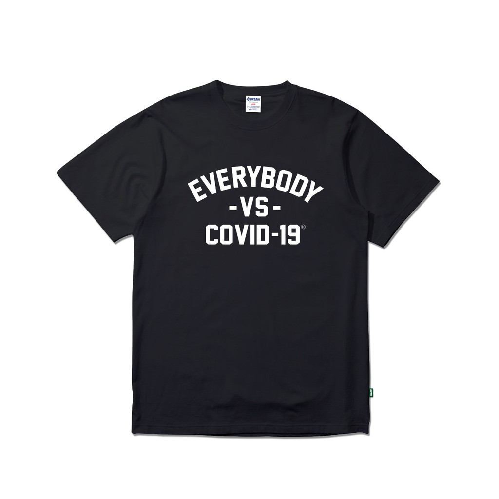 

Urbain Tshirt - Everybody VS Covid - Black - White