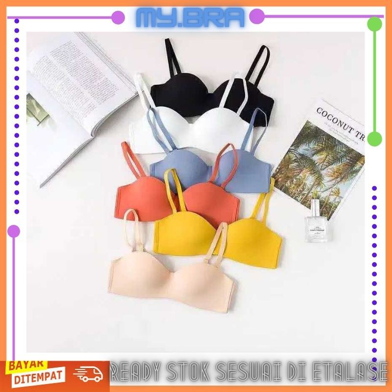 My.Bra-014 / Half cup Bra Model Seamless Tanpa Kawat untuk Wanita