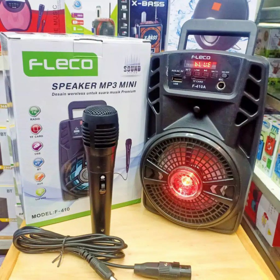 SPEAKER BLUETOOTH FLECO/SX-5008 5 INCH F-410 PLUS MIC//SALON AKTIF//SPEAKER KARAOKE