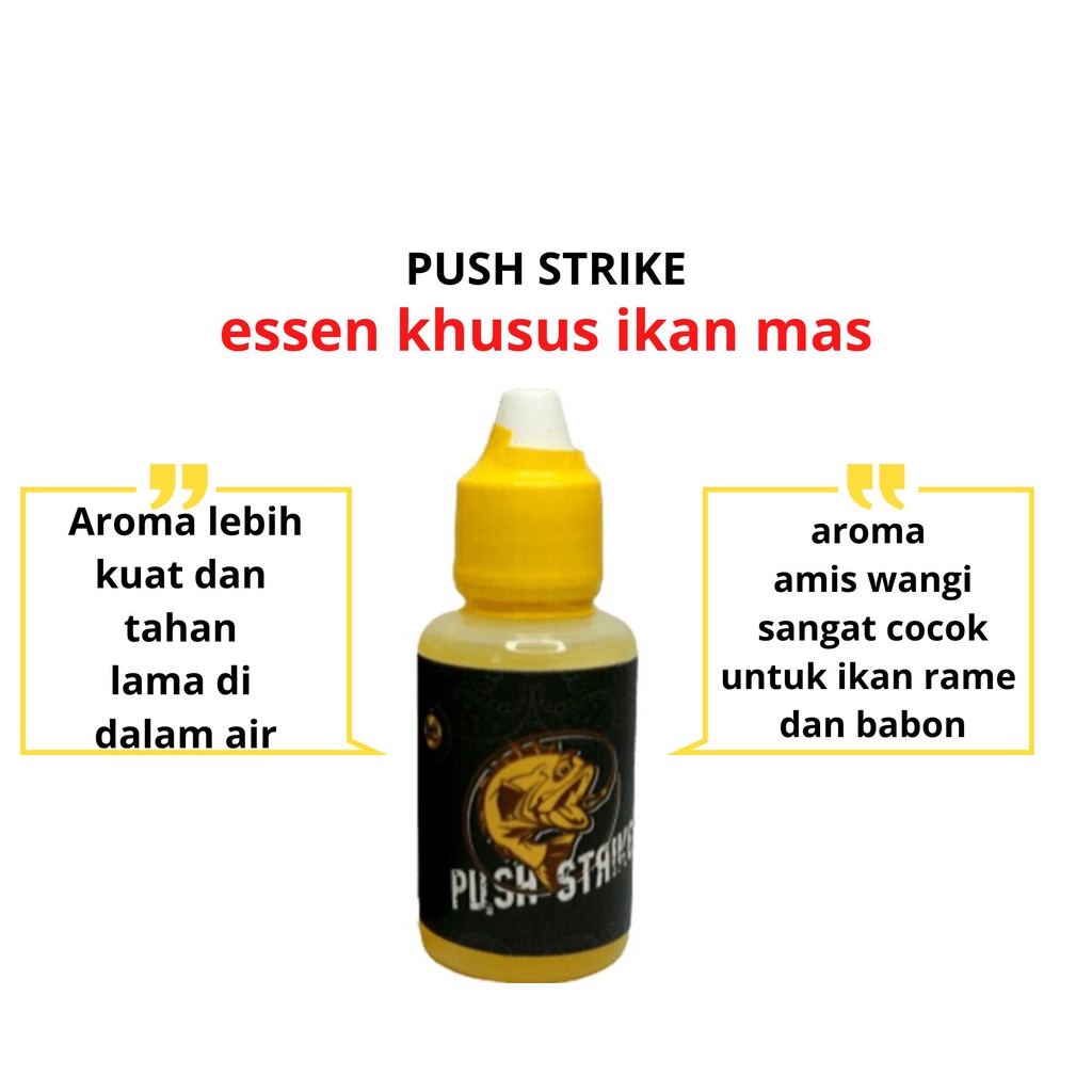 essen ikan mas aroma amis wangi black marlin push strike