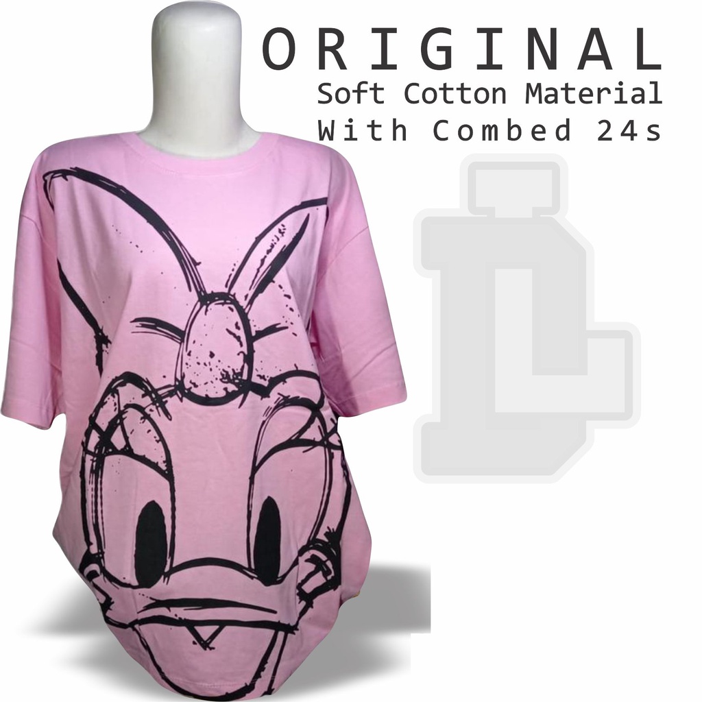 Zara Kaos Oversize Dessy Duck Disney Kaos Premium Atasan Pria Wanita Unisex Kaos Zara x Disney