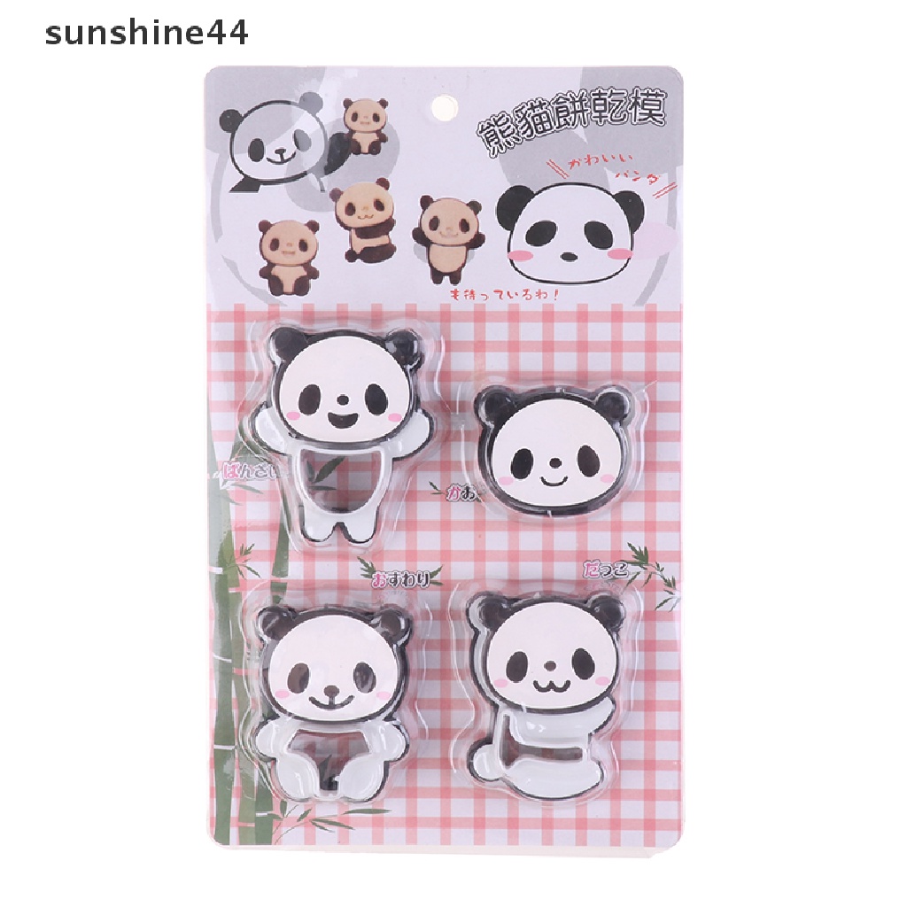 Sunshine 1 Kotak Cetakan Nasi / Roti / Kue / Biskuit Bentuk Panda Lucu