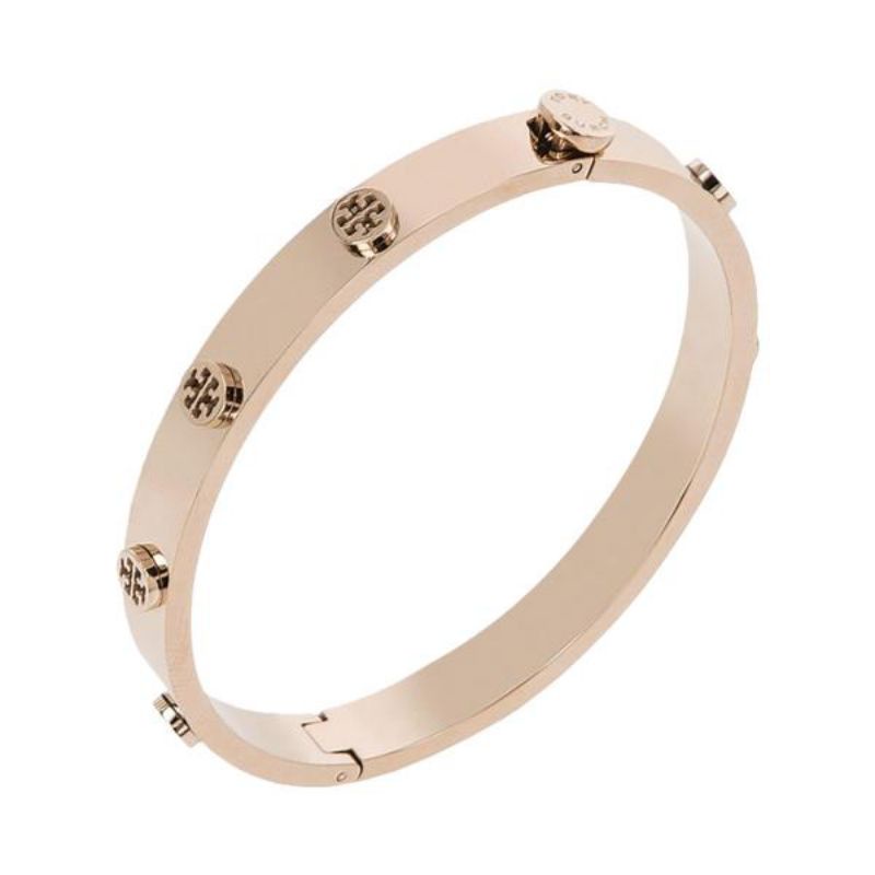 Tory Burch Logo Stud Hinge Bracelet