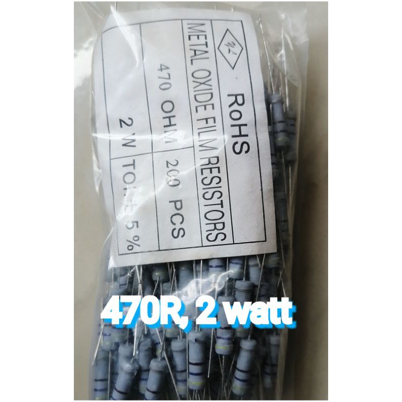 RESISTOR, 470R, 2 WAT