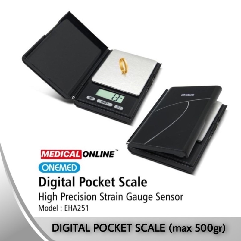 TIMBANGAN DIGITAL POCKET TIMBANGAN EMAS / OBAT ONEMED MEDICAL ONLINE MEDICALONLINE