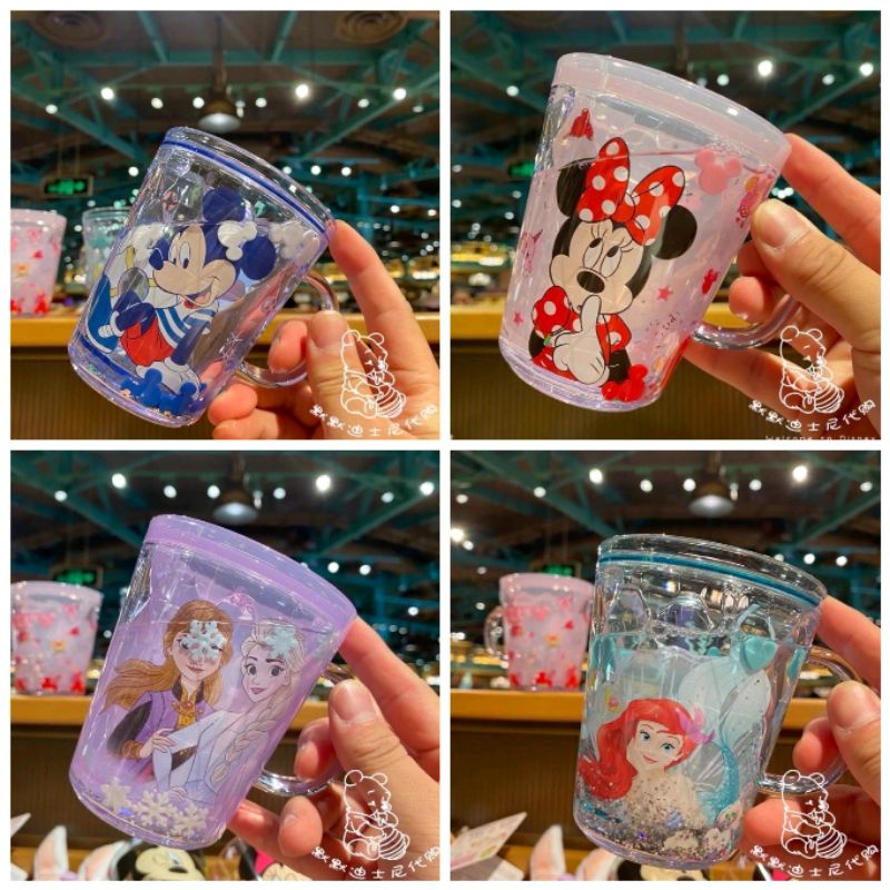 Gelas Anak Disney Mickey, Minnie, Frozen dan Ariel Mermaid