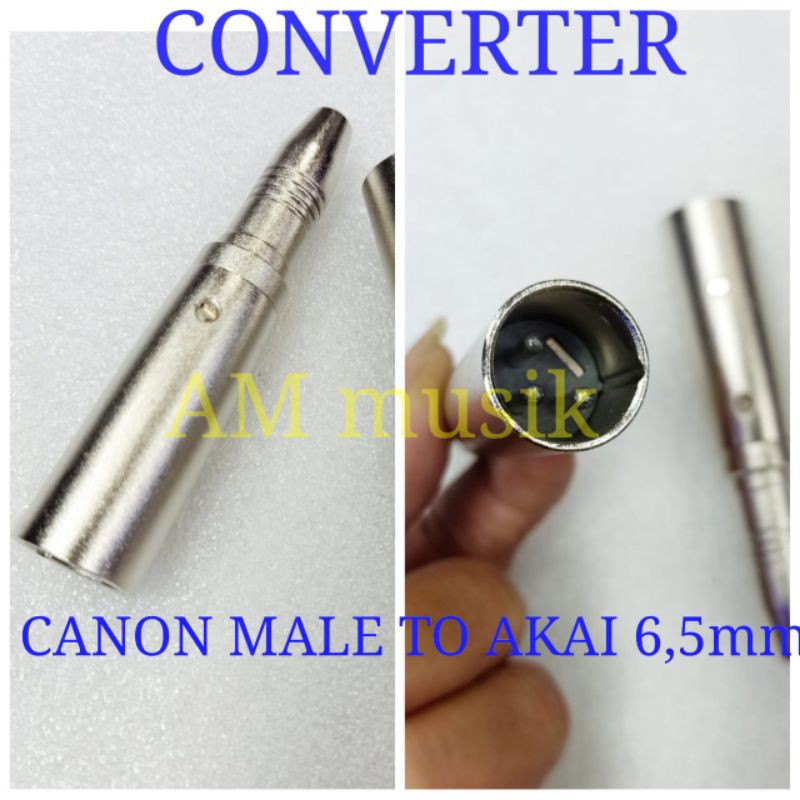 CONVENTER JACK AKAI TO XLR CANON MALE