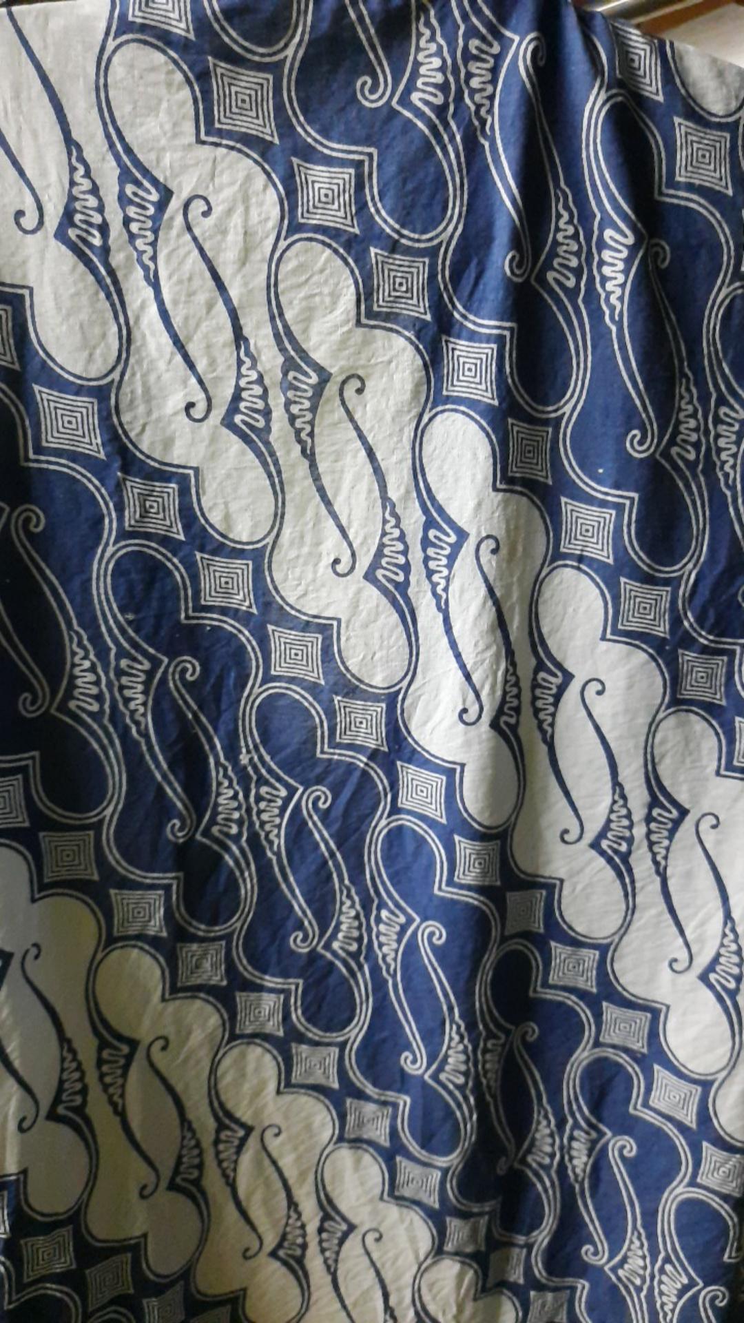 Cardi Lancip Indigo Batik Blue Series Karidigan Wanita Modern Vest Kerja Kantoran Luaran