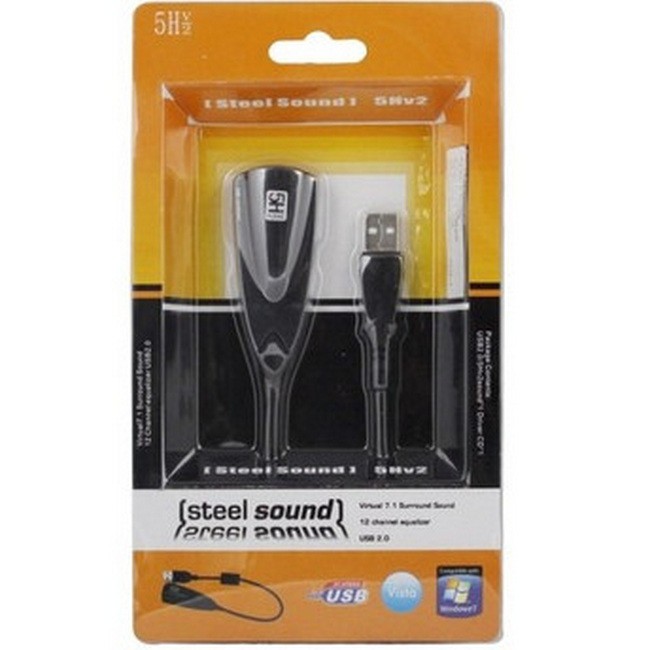 USB SOUNDCARD 7.1 SURROUND 5HV2 / USB SOUND STEEL-2