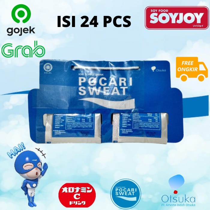 

pocari sweat sachet / minuman isotonik /sehat/pendaki/lari/sepeda/olahraga/volly/bola/basket