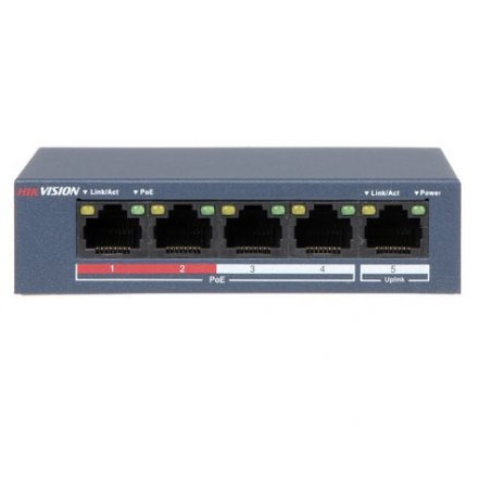 HIKVISION POE DS-3E0105P-E/M SWITCH HUB POE 4 PORT