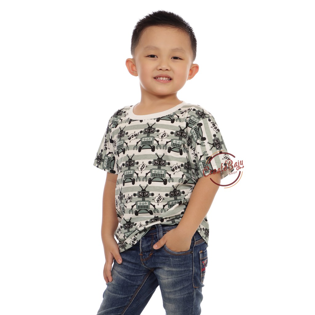 KAOS ANAK LAKI 1-7 TAHUN HIU BERUANG DINO BUAYA BAJU ATASAN ANAK LAKI FASHION TERMURAH BAHAN KATUN PART 2