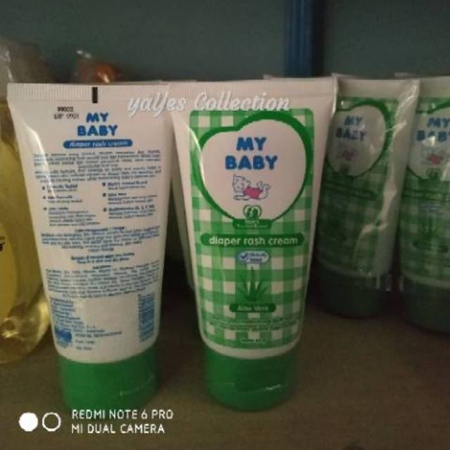Diaper rash cream my baby 50 g kream krim With Zinc ruam popok aloe vera mom kemerahan iritasi bayi anak kids