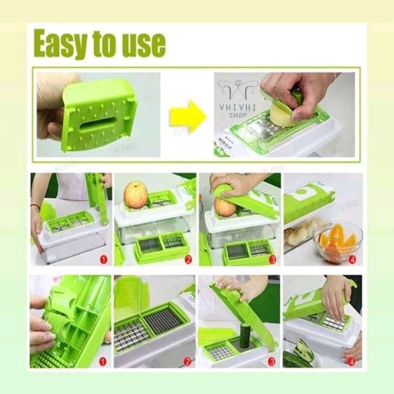 alat pemotong sayur,buah,apel,wortel,kentang,tomat,dll,nicer dicer