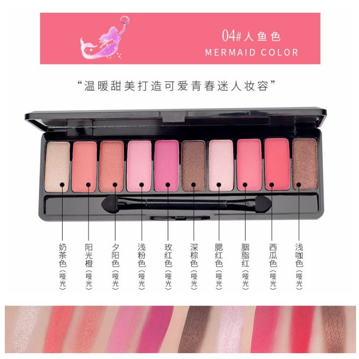 LAMEILA PLAY COLOR - Palet Eyeshadow 12 Warna Shimmer Tahan Lama Anti Air LA004 3596