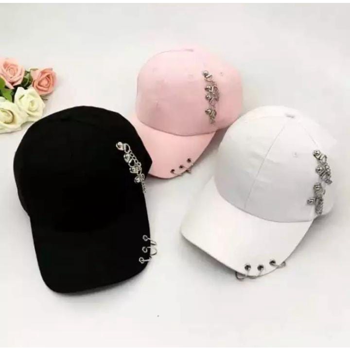 TOPI RING HIP HOP SAMPING PIERCING KOREA VIRAL TIKTOK TERBARU PROMO COD