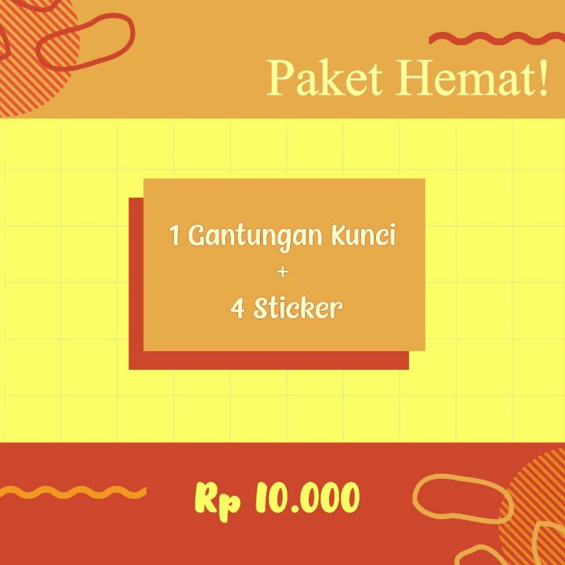 Paket Gantungan Kunci+Stiker UNAIR