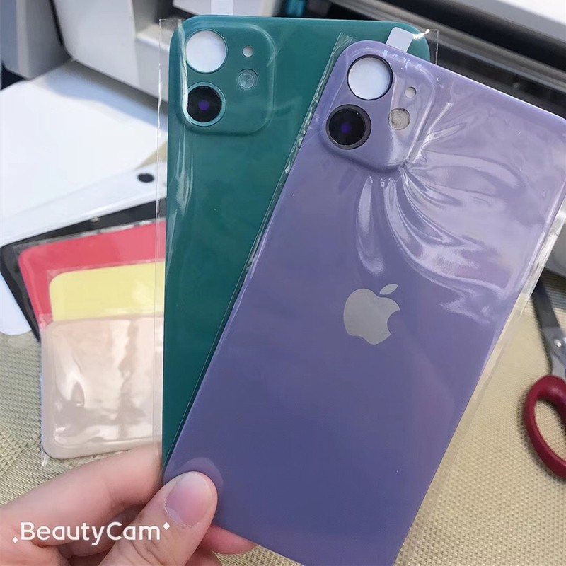 Film Pelindung panel Belakang Bahan Serat Karbon Untuk iphone x xr xs max 11