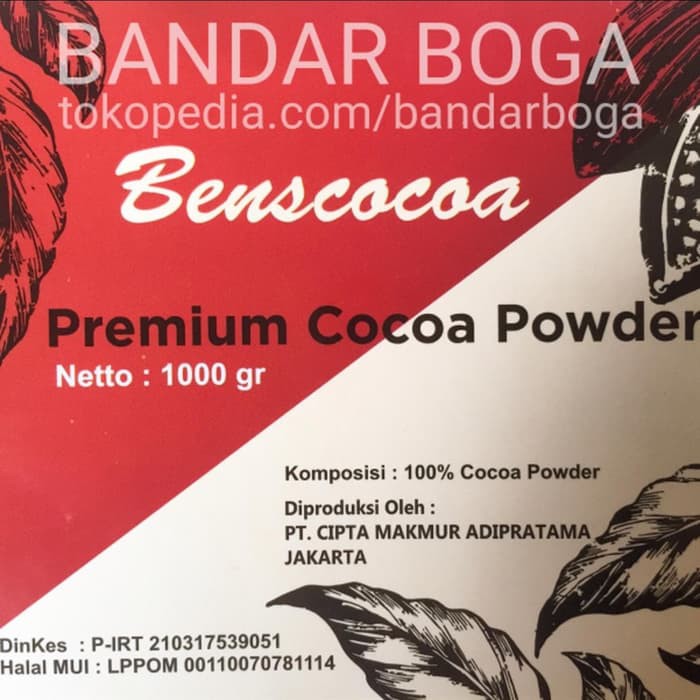 

1kg Coklat Bubuk murni Cacao Powder Bens Cocoa