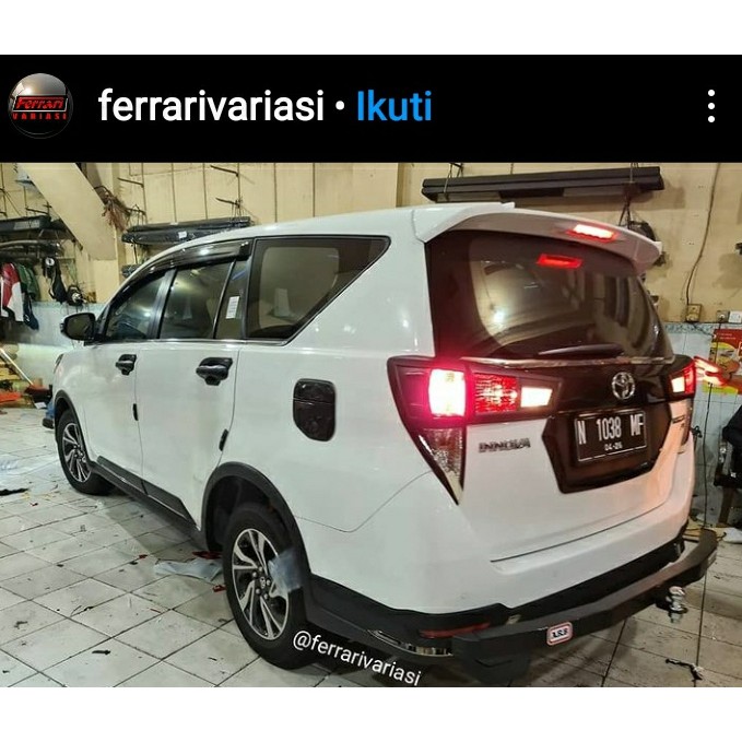 bumper tanduk belakang full besi mobil innova reborn ferrari variasi