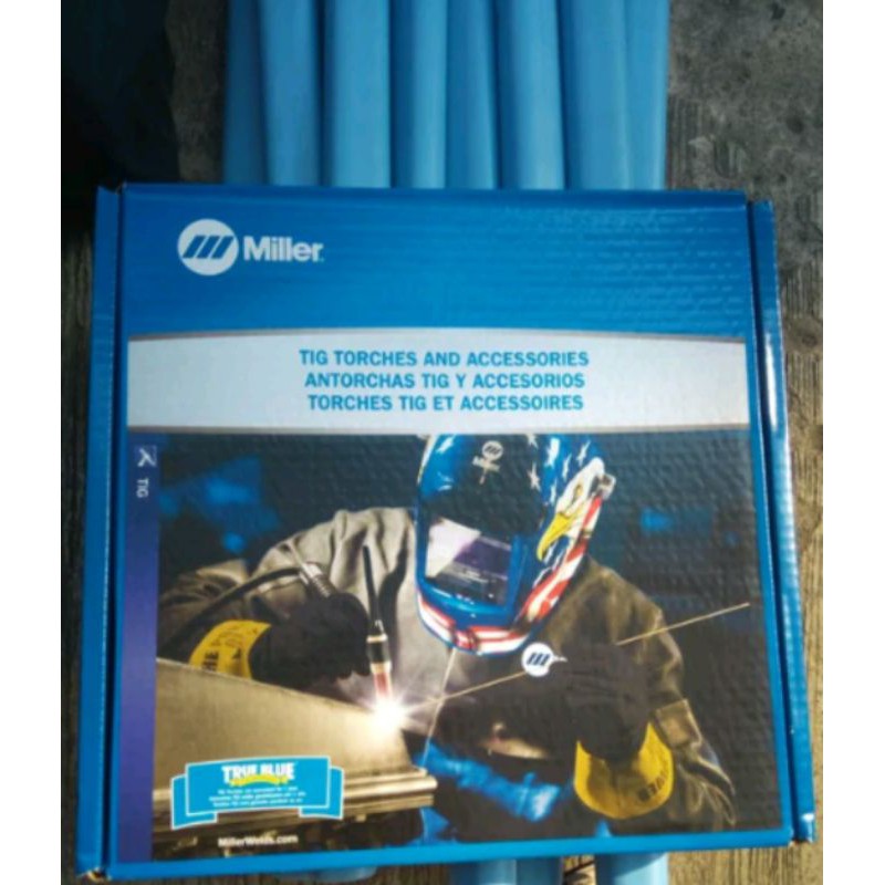 Stang Las Argon Miller Weldcraft WP - 17 FV - 25 - 2 - USA Flexyble TIG Welding Torch Weldcraft