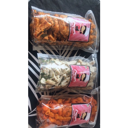 

Bira Snack Paket 1(Basreng pedas daun jeruk, Basreng original daun jeruk, Makaroni pedas)