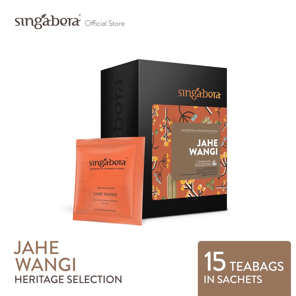 

Singabera Jahe Wangi-Heritage Selection-15 Teabags In Sachet