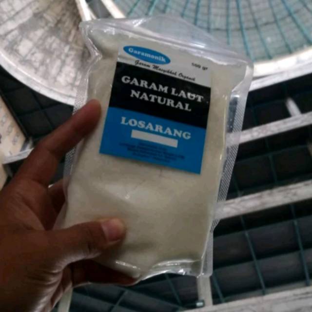 

Garamonik 500gr Garam Laut Natural Organic Lokal Pantai Losarang Local Salt Organic