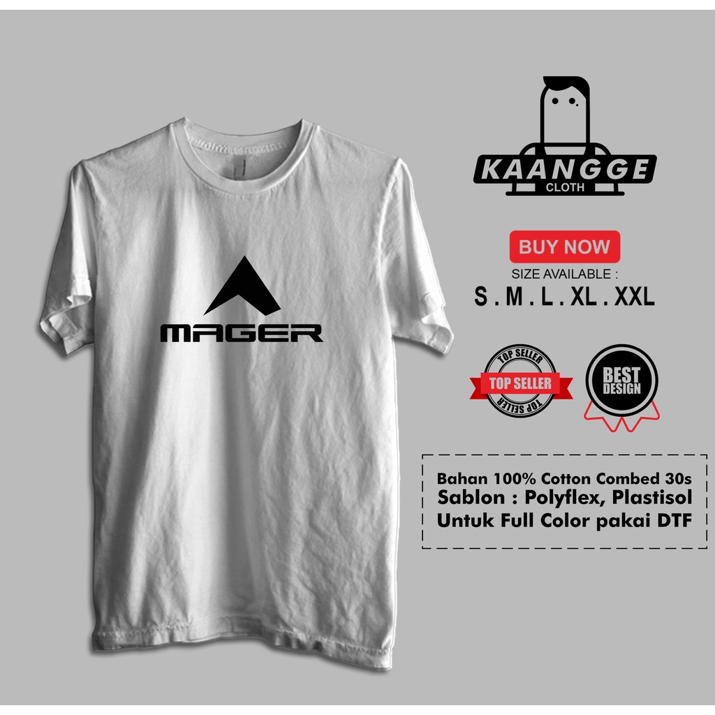 Kaos Plesetan MAGER Logo Baju Distro