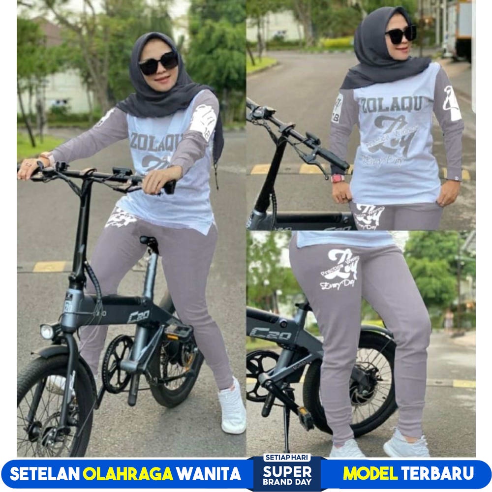 ALESHA SETELAN WANITA OLAHRAGA SETELAN OLAHRAGA ROK WANITA HIJAB MUSLIM BAJU SENAM SYARI WANITA i.