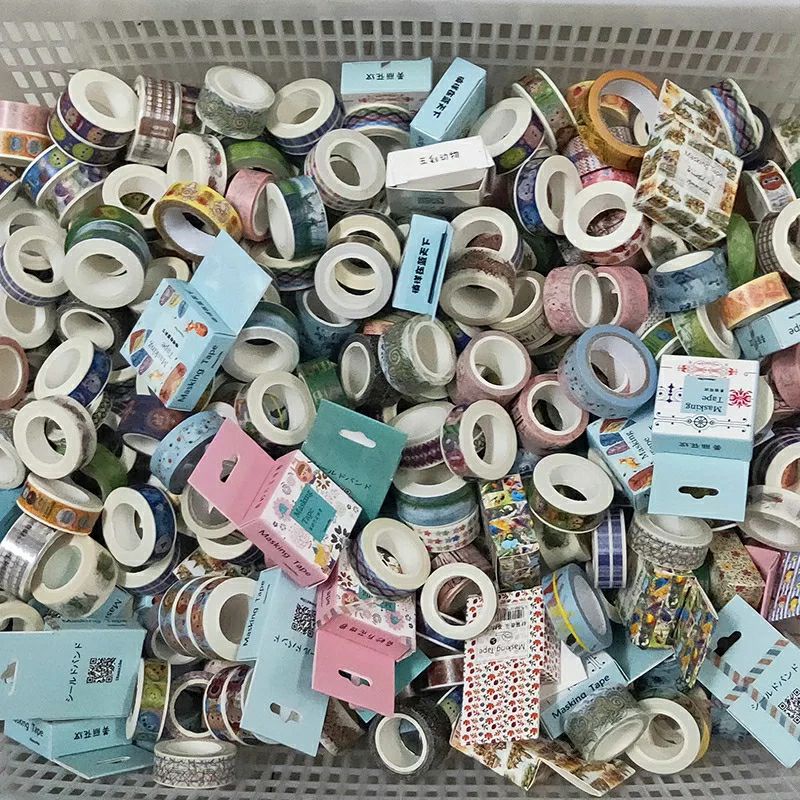 

RANDOM WASHI TAPE DECORATIVE TAPE SELOTIP DEKORASI JURNAL BUJO KIT STICKER DECO